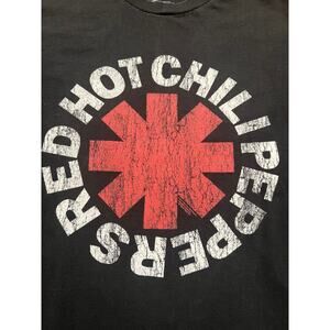 Red Hot Chili Peppers Graphic T-Shirt Men’s Medium Black Bravado Band Distressed